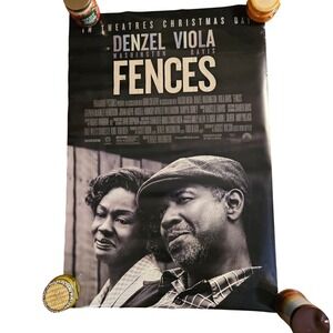 Fences 2016 Original Movie Poster 27x40 Denzel Washington Viola Davis D/S